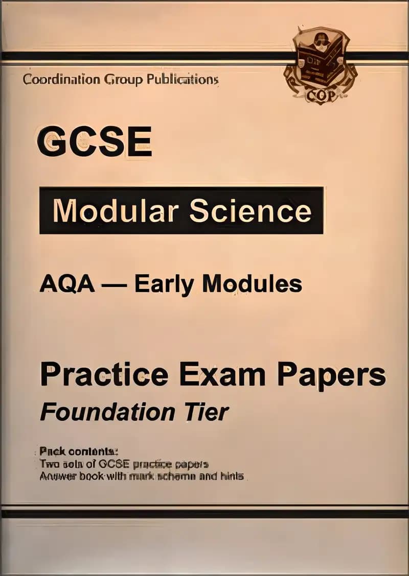 Book cover of 'GCSE AQA Modular Science Practice Papers: Early Modules Foundation'