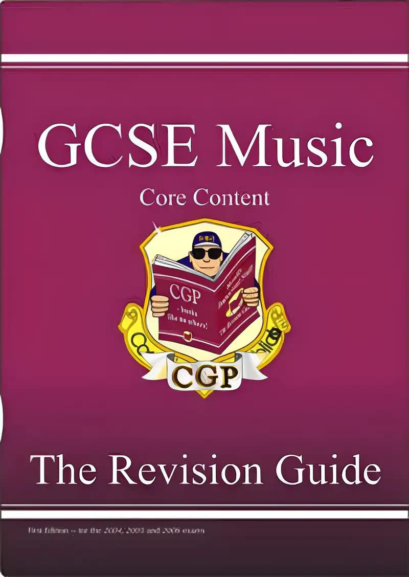 Book cover of 'Gcse Core Content Music Theory Revision Guide'