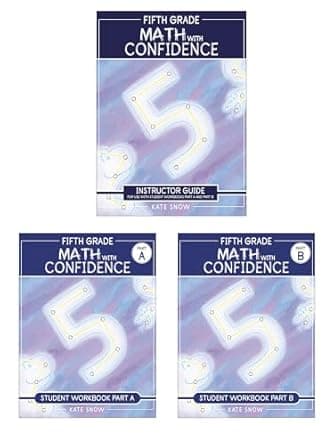Book cover of 'Fifth Grade Math with Confidence Complete Bundle'
