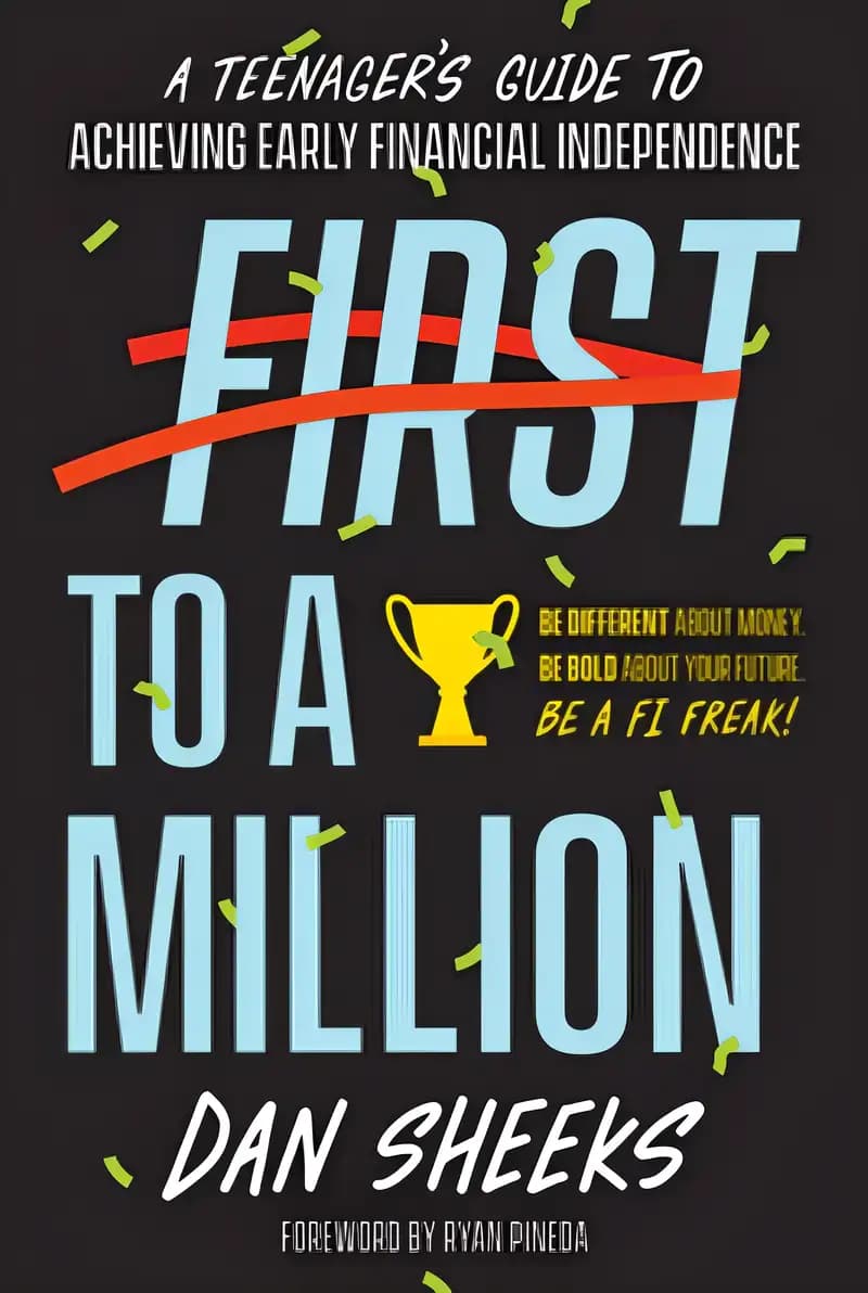 Book cover of 'First to a Million: A Teenager’s Guide to Achieving Early Financial Independence'