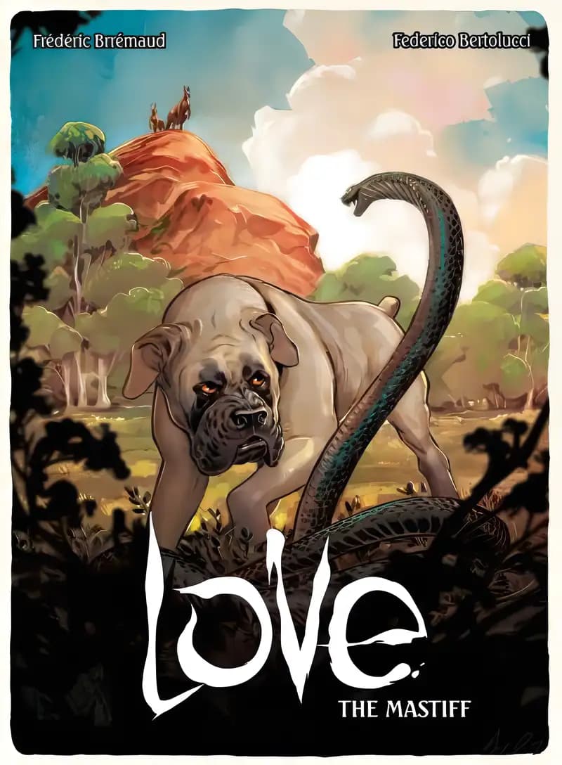 Book cover of 'Love: The Mastiff (Wordless, Wildlife Graphic Novels, 5)'