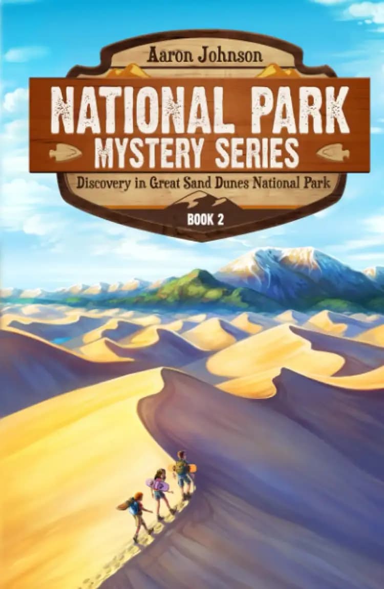 Book cover of 'Discovery in Great Sand Dunes National Park: A Mystery Adventure'
