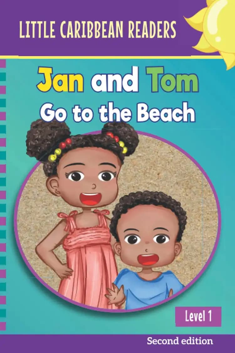 Book cover of 'Jan and Tom go to the Beach'