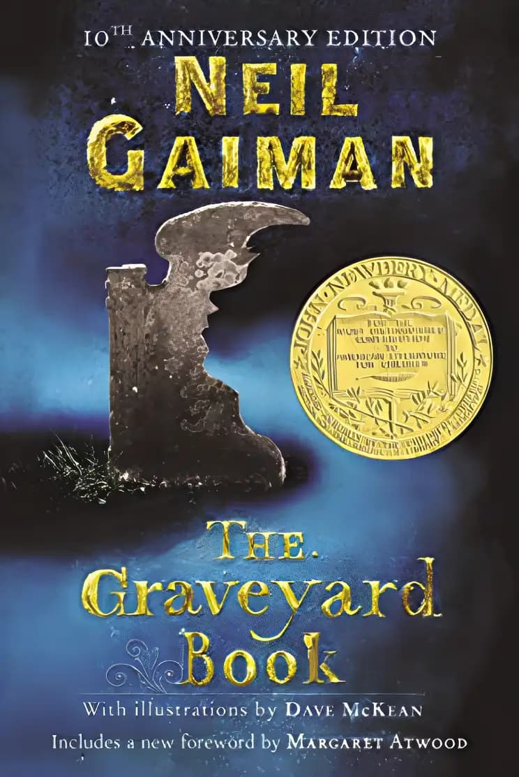 Book cover of 'The Graveyard Book'