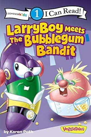 Learn more about LarryBoy Meets the Bubblegum Bandit: Level 1 Book cover of 'LarryBoy Meets the Bubblegum Bandit: Level 1'