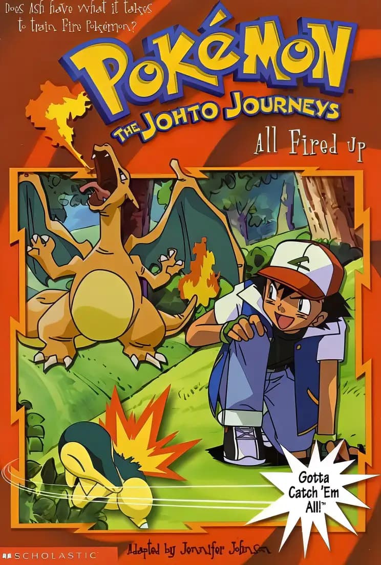 Book cover of 'All Fired Up (Pokémon Classic Chapter Book #14) (Pokémon Chapter Books)'
