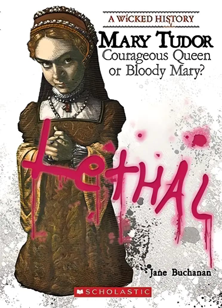 Book cover of 'Mary Tudor: Courageous Queen or Bloody Mary? (Wicked History)'