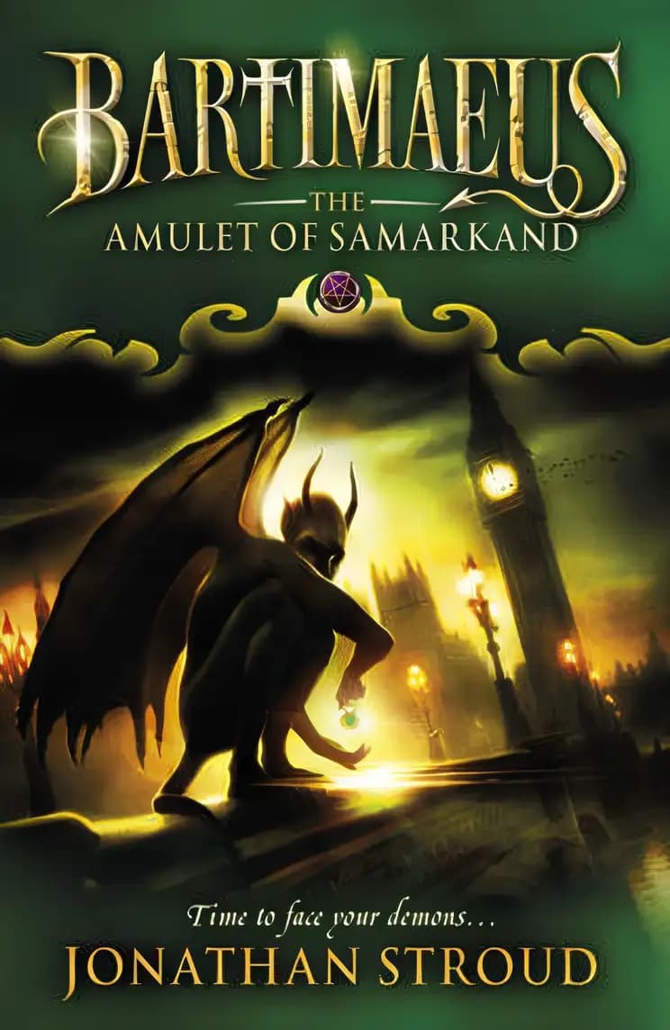 What makes The Amulet of Samarkand a must-read? Book cover of 'The Amulet of Samarkand'