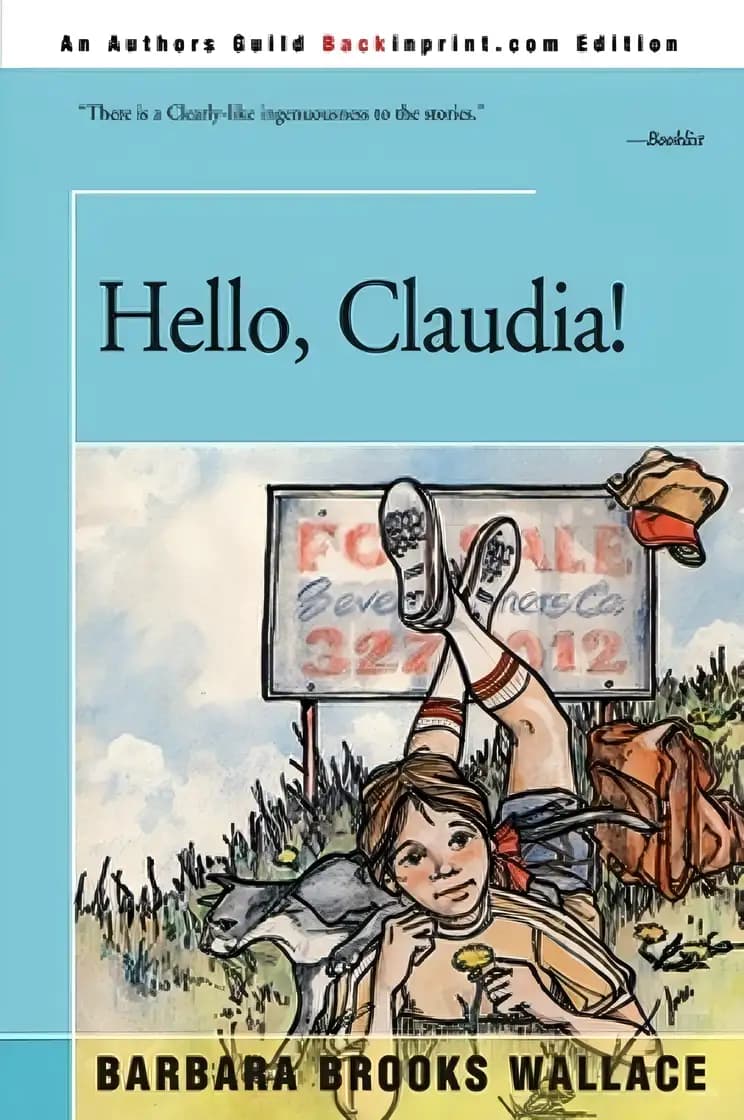 Book cover of 'Hello, Claudia!'