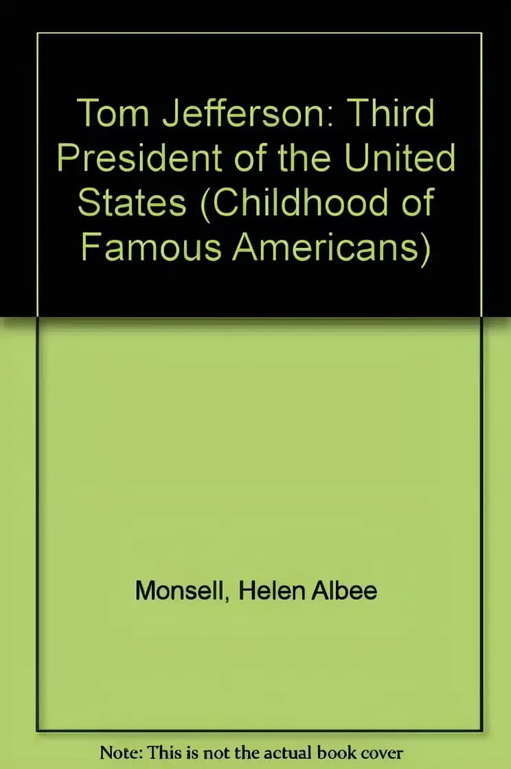 Discover more about Thomas Jefferson : The Third President of the United States Book cover of 'Thomas Jefferson : The Third President of the United States'