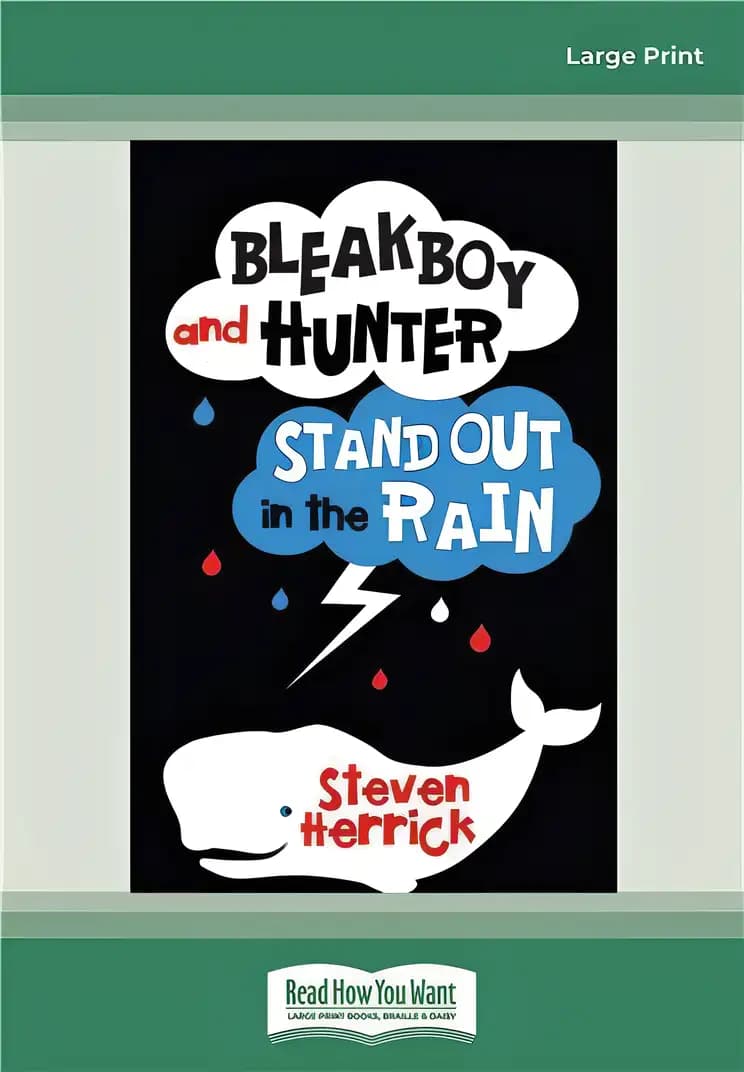 Book cover of 'Bleakboy and Hunter Stand Out in the Rain'