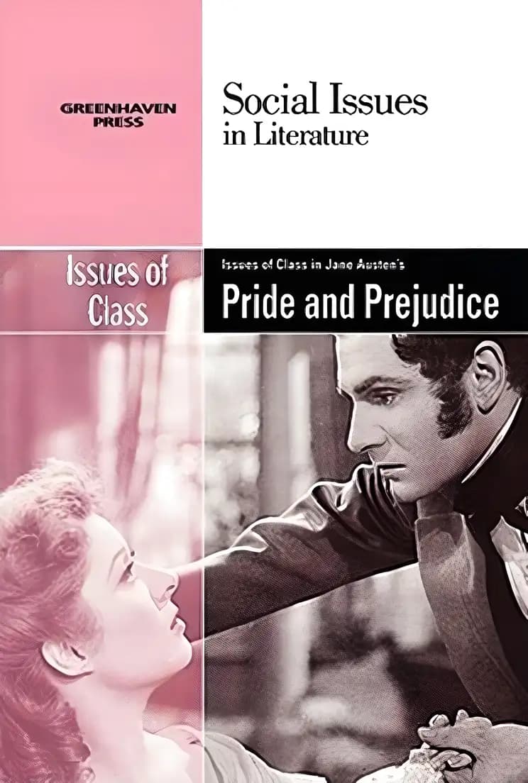 Book cover of 'Issues of Class in Jane Austen's Pride and Prejudice (Social Issues in Literature)'
