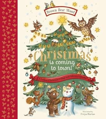 Get the details on Christmas Is Coming to Town!: A Foldout Christmas Village and Advent Calendar (Brown Bear Wood) here Book cover of 'Christmas Is Coming to Town!: A Foldout Christmas Village and Advent Calendar (Brown Bear Wood)'