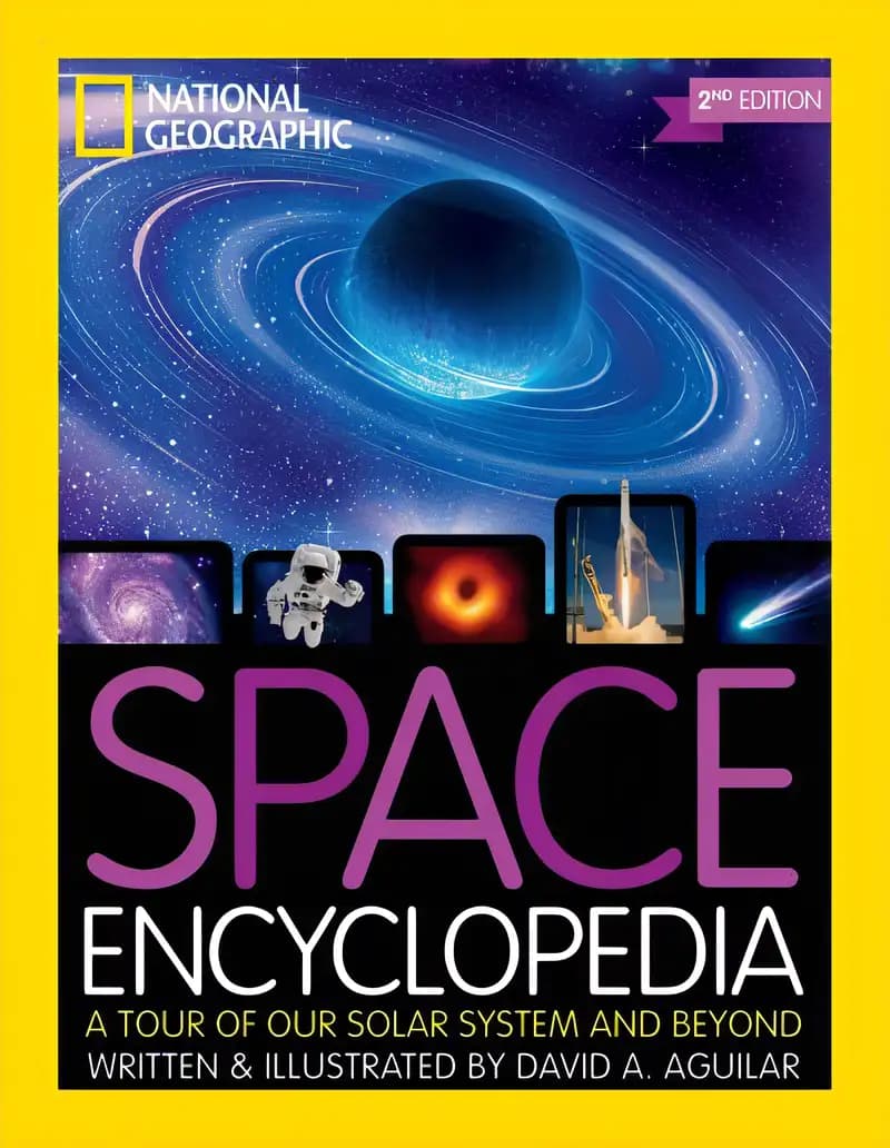 Book cover of 'Space Encyclopedia, 2nd Edition: A Tour of Our Solar System and Beyond'