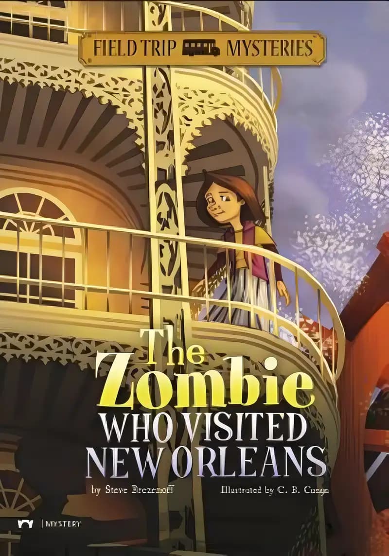 Book cover of 'The Zombie Who Visited New Orleans (Field Trip Mysteries)'