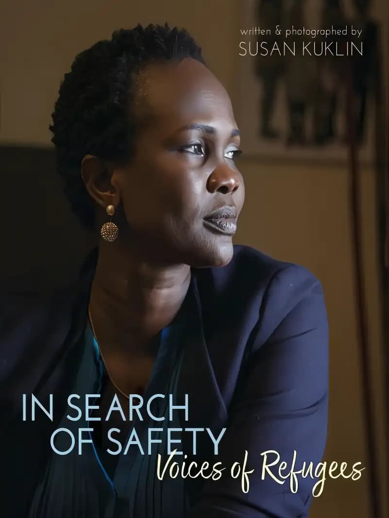 Book cover of 'In Search of Safety: Voices of Refugees'