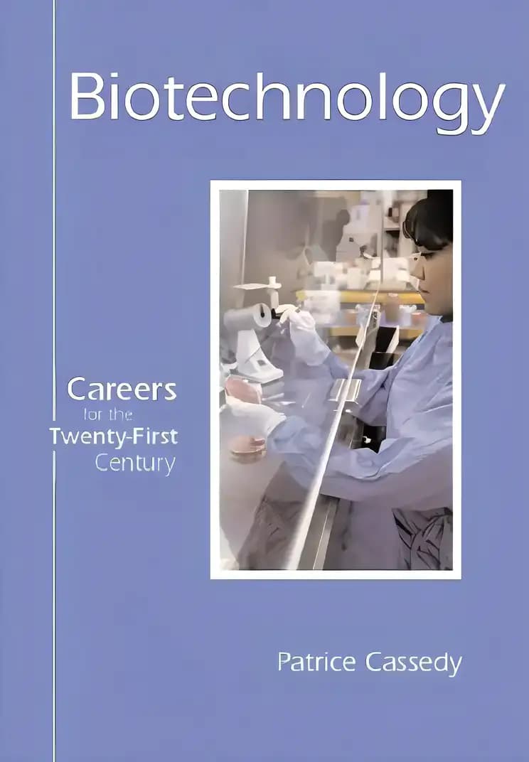 Check out Careers for the Twenty-First Century - Biotechnology for young readers Book cover of 'Careers for the Twenty-First Century - Biotechnology'