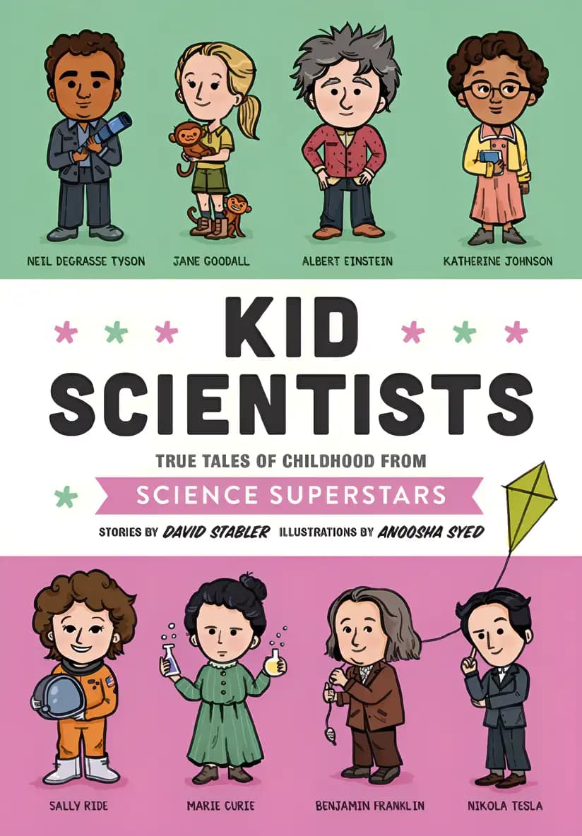 Find out why Kid Scientists: True Tales of Childhood from Science Superstars is loved by readers Book cover of 'Kid Scientists: True Tales of Childhood from Science Superstars'